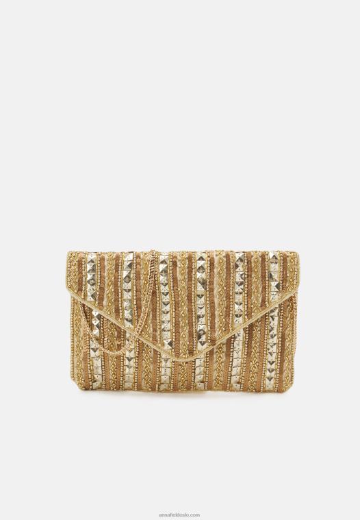 Anna Field kvinner clutch gull P266L2442