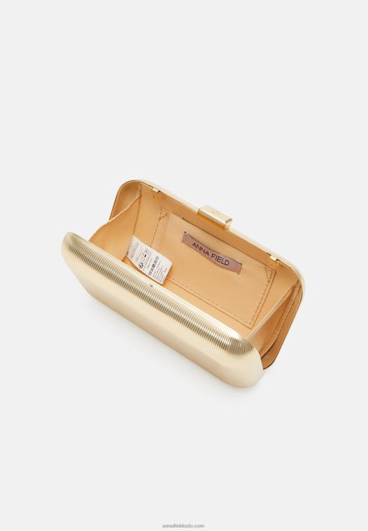 Anna Field kvinner clutch gullfarget P266L2395