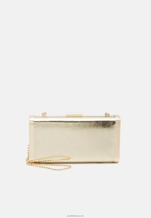 Anna Field kvinner clutch gullfarget P266L2416