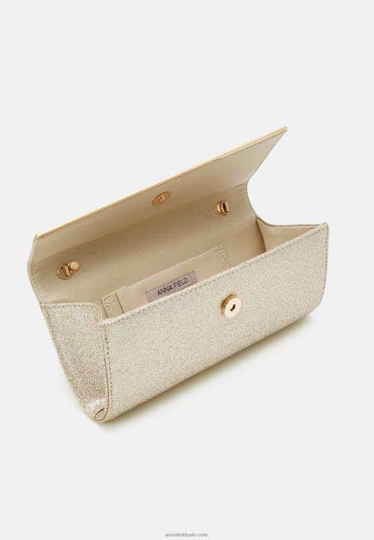 Anna Field kvinner clutch gullfarget P266L2424