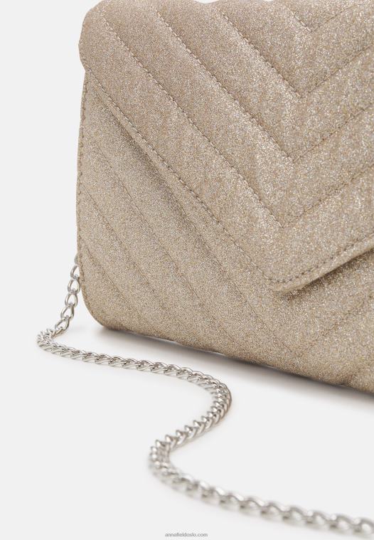 Anna Field kvinner clutch gullfarget P266L2427