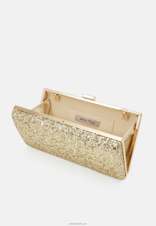 Anna Field kvinner clutch gullfarget P266L2459