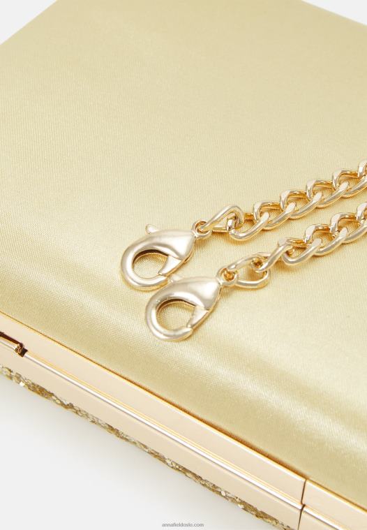 Anna Field kvinner clutch gullfarget P266L2459