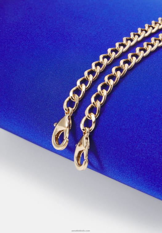 Anna Field kvinner clutch kongeblå P266L2425