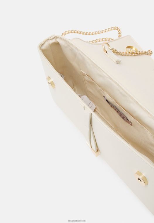 Anna Field kvinner clutch off-white P266L2428