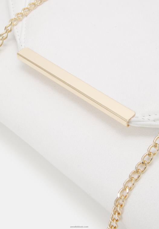 Anna Field kvinner clutch off white P266L2457