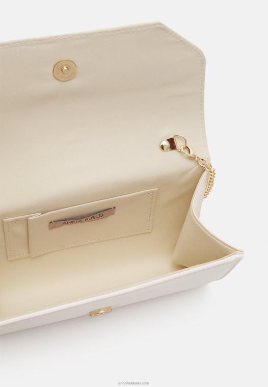 Anna Field kvinner clutch offwhite P266L2393