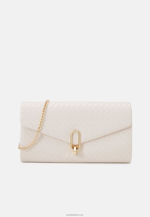 Anna Field kvinner clutch offwhite P266L2456