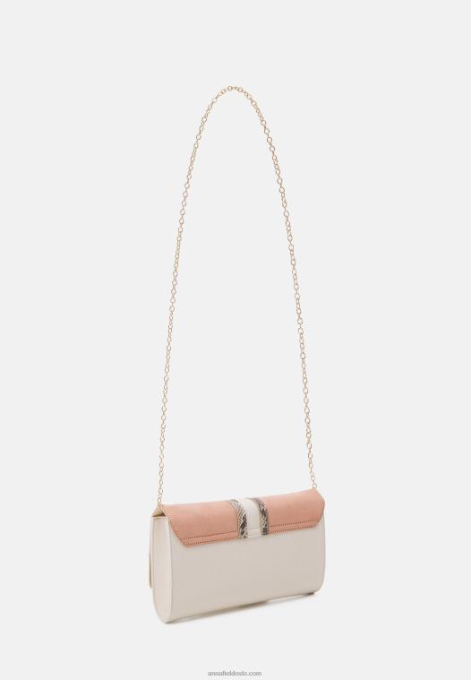Anna Field kvinner clutch offwhite/rosa P266L2443