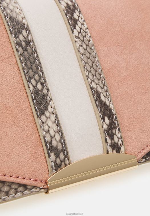 Anna Field kvinner clutch offwhite/rosa P266L2443