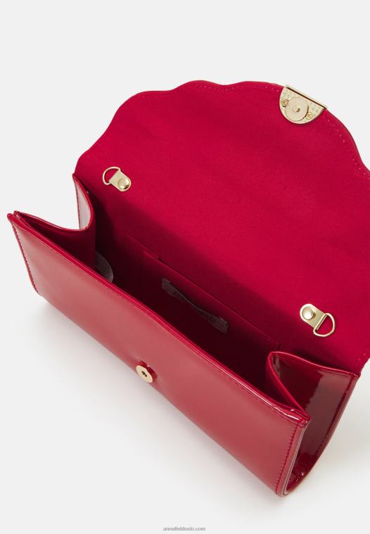 Anna Field kvinner clutch rød P266L2399