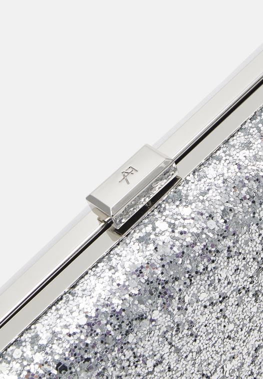 Anna Field kvinner clutch sølv P266L2404