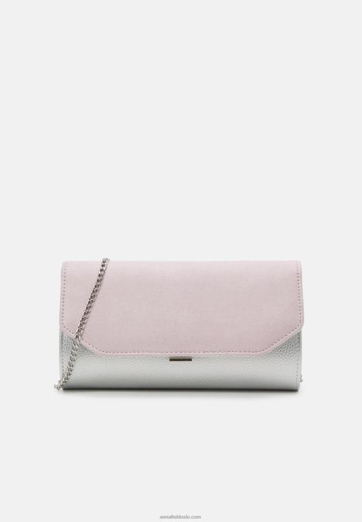 Anna Field kvinner clutch sølv P266L2441