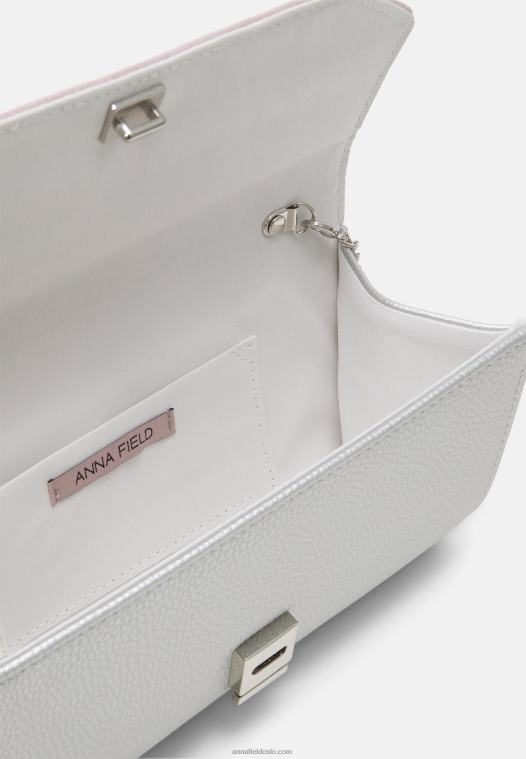 Anna Field kvinner clutch sølv P266L2441