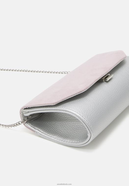 Anna Field kvinner clutch sølv P266L2441