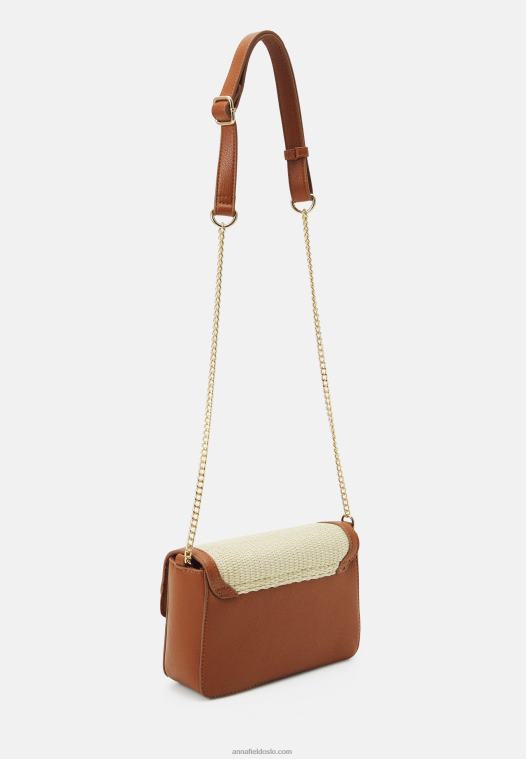 Anna Field kvinner cognac på tvers av kroppen P266L2498