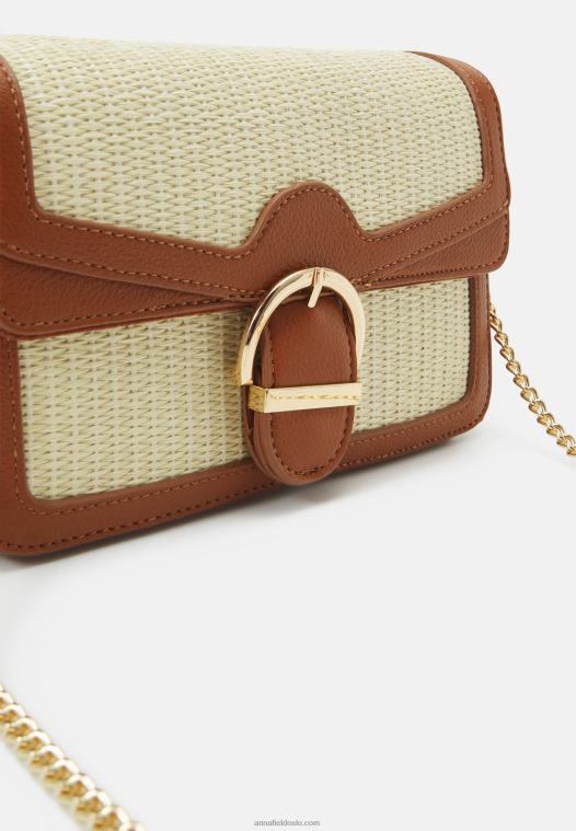 Anna Field kvinner cognac på tvers av kroppen P266L2498