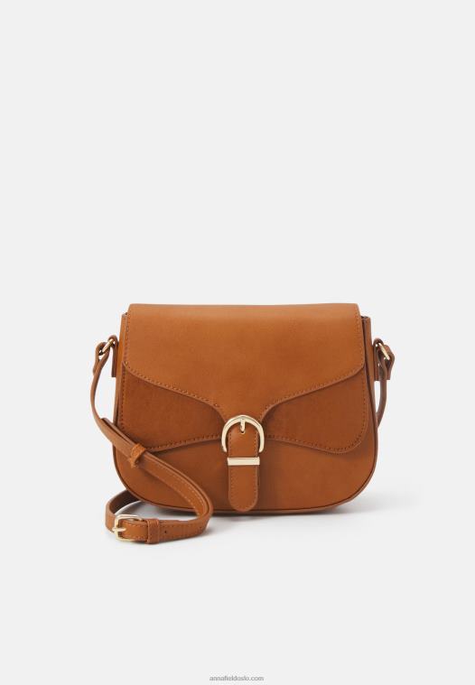 Anna Field kvinner cognac på tvers av kroppen P266L2504