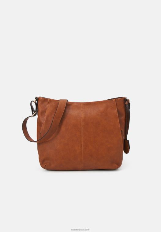 Anna Field kvinner cognac på tvers av kroppen P266L2558