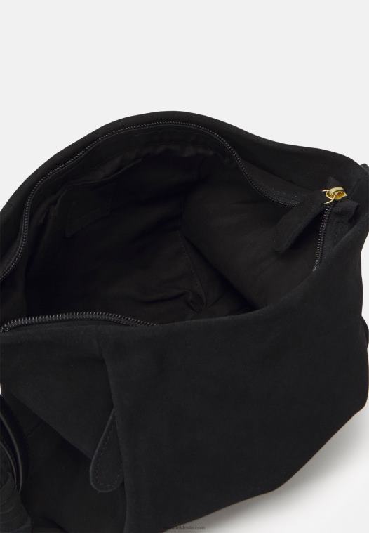 Anna Field kvinner håndveske i skinn svart P266L2335