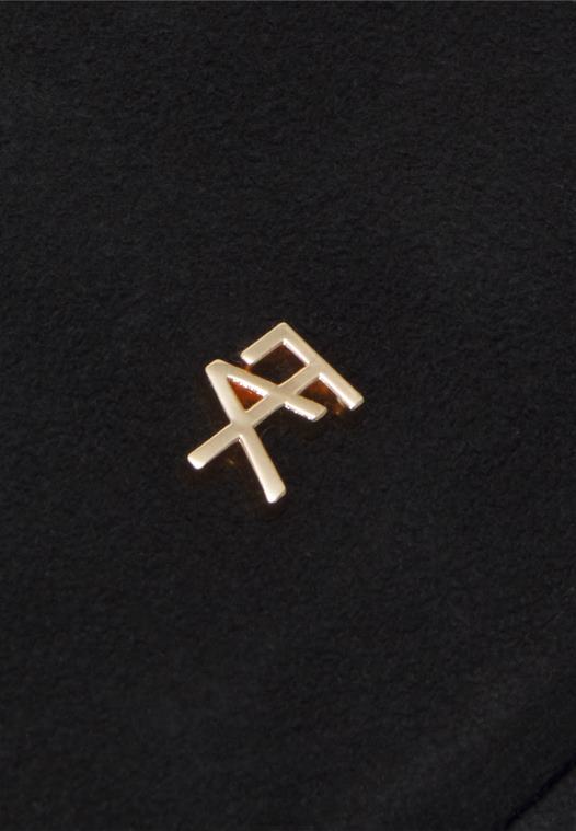 Anna Field kvinner håndveske i skinn svart P266L2335