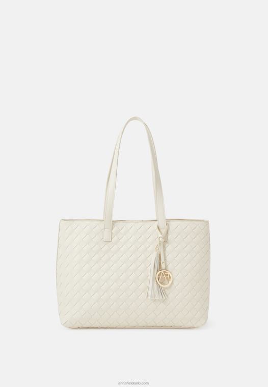 Anna Field kvinner håndveske off-white P266L2383
