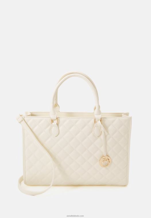Anna Field kvinner laptopveske off-white P266L2573