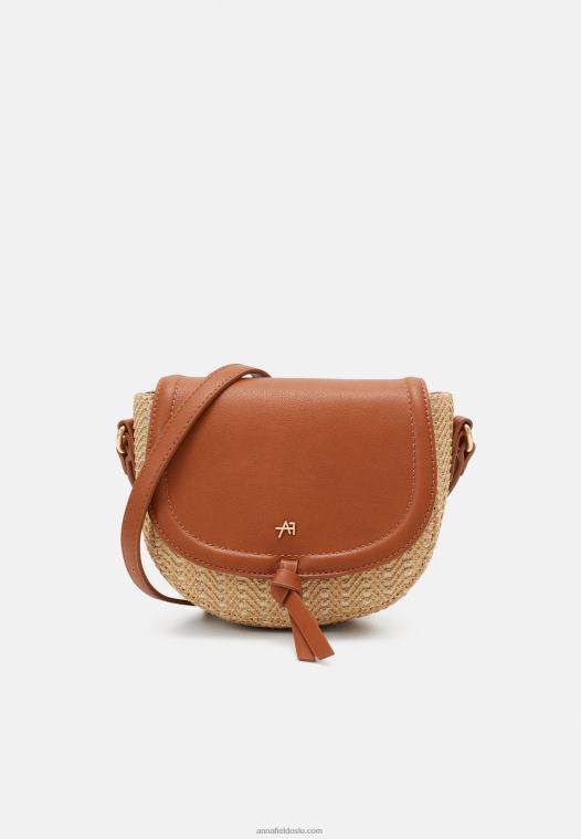 Anna Field kvinner over body bag beige/cognac P266L2517