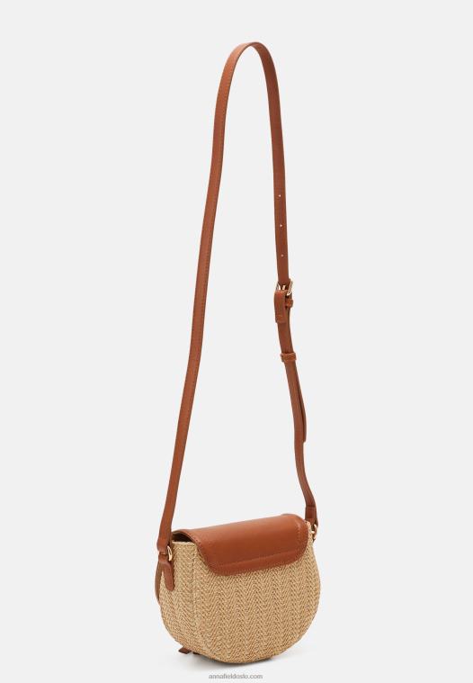 Anna Field kvinner over body bag beige/cognac P266L2517