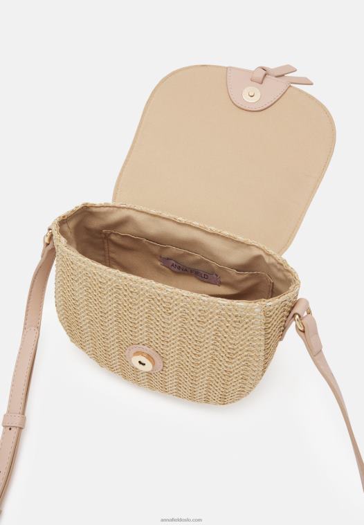 Anna Field kvinner over body bag beige/rosa P266L2503
