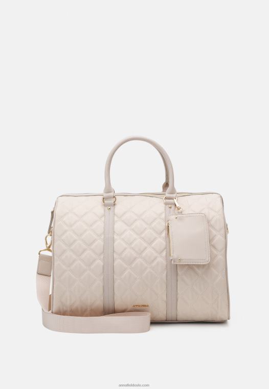 Anna Field kvinner sett helg bag beige P266L2628