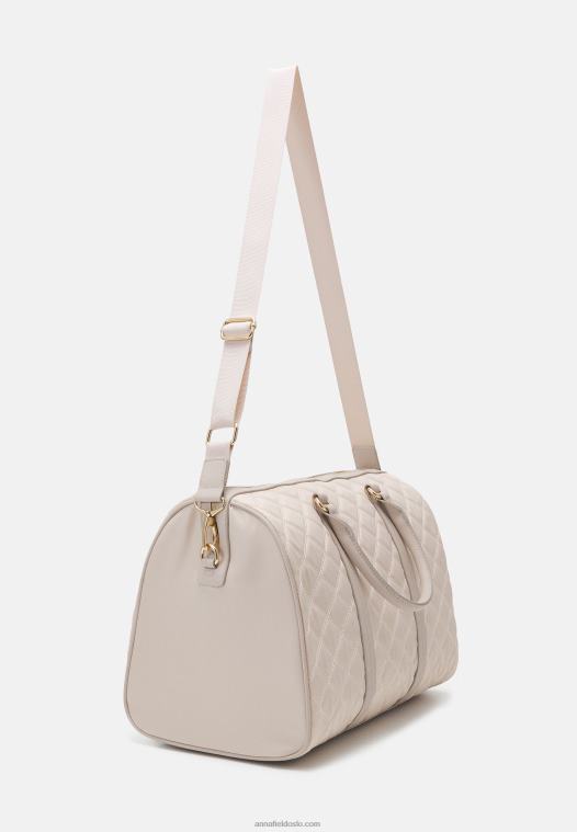 Anna Field kvinner sett helg bag beige P266L2628
