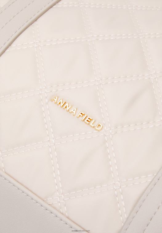Anna Field kvinner sett helg bag beige P266L2628