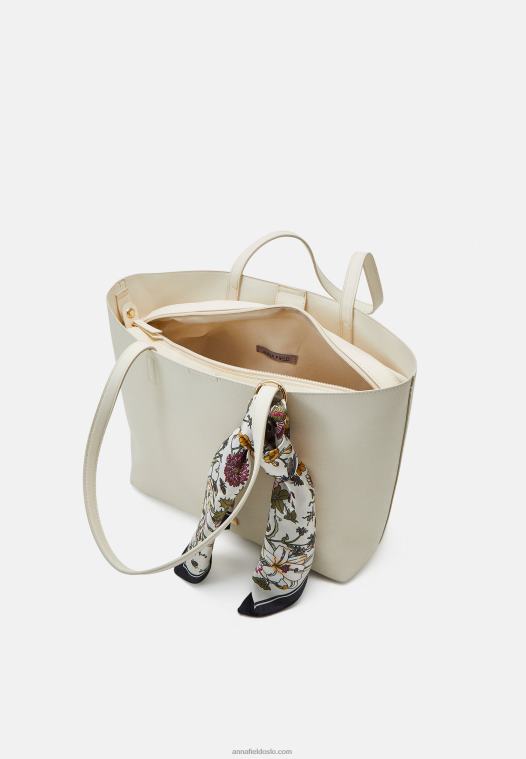 Anna Field kvinner sett veske off-white P266L2388