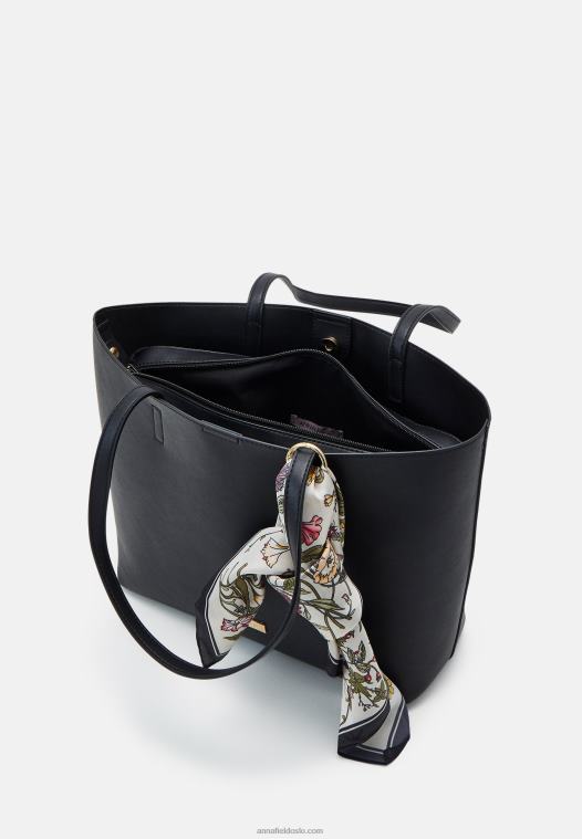 Anna Field kvinner sett veske svart P266L2367