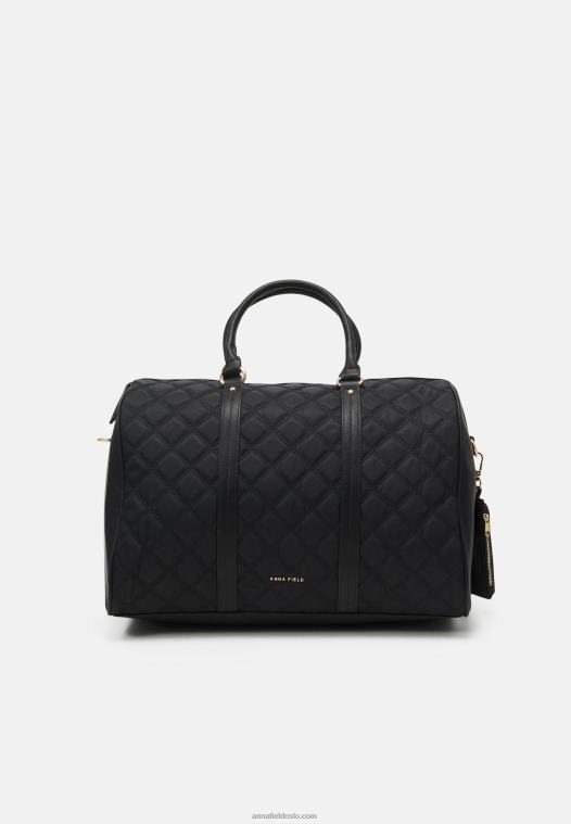 Anna Field kvinner sett weekendbag sort P266L2629