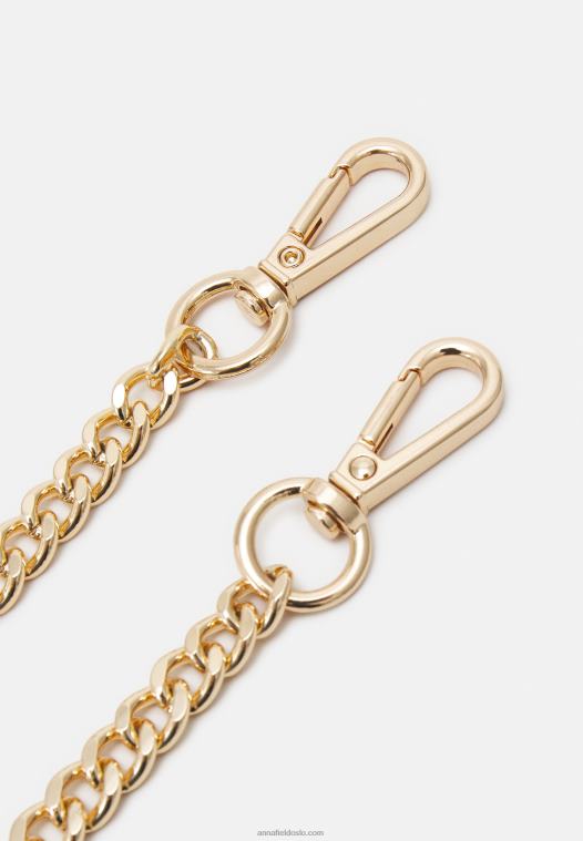 Anna Field kvinner skinn clutch cognac P266L2410