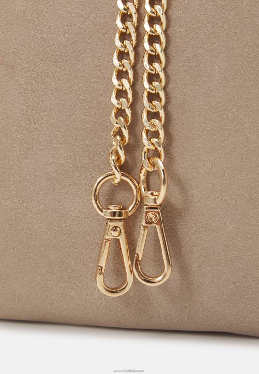 Anna Field kvinner skinnclutch taupe P266L2415