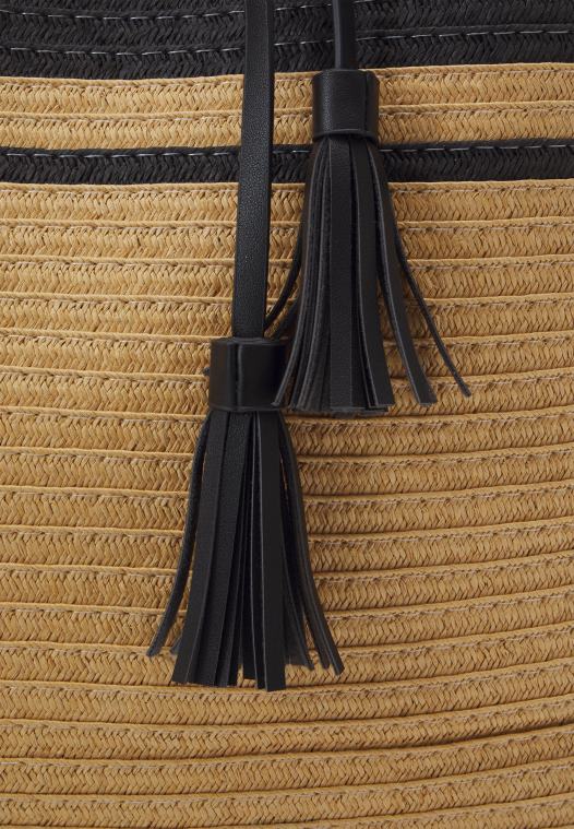 Anna Field kvinner tøyveske beige/svart P266L2478