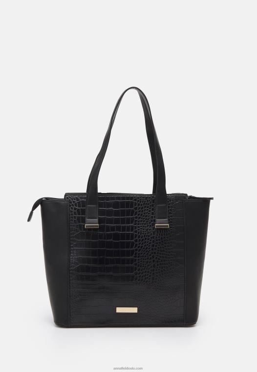 Anna Field kvinner tote bag 802 svart P266L2483