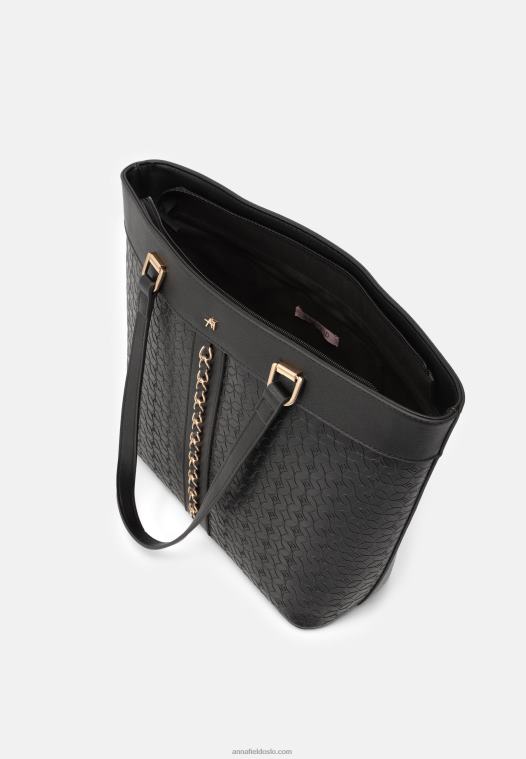 Anna Field kvinner tote bag 802 svart P266L2488