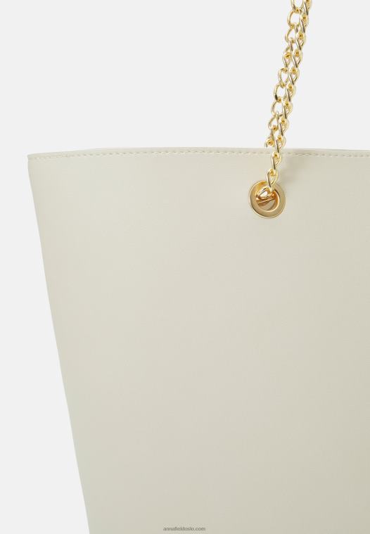 Anna Field kvinner tote bag beige P266L2482