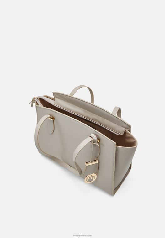 Anna Field kvinner tote bag beige P266L2495