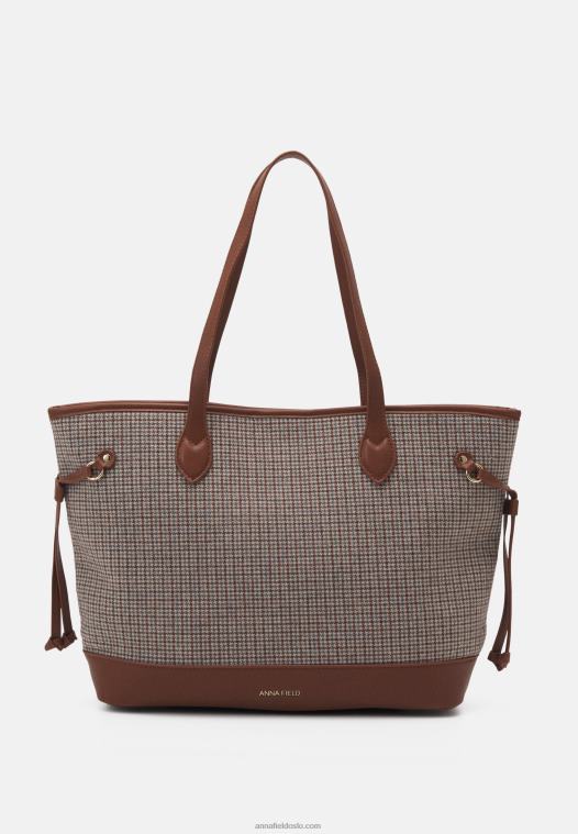 Anna Field kvinner tote bag cognac P266L2486