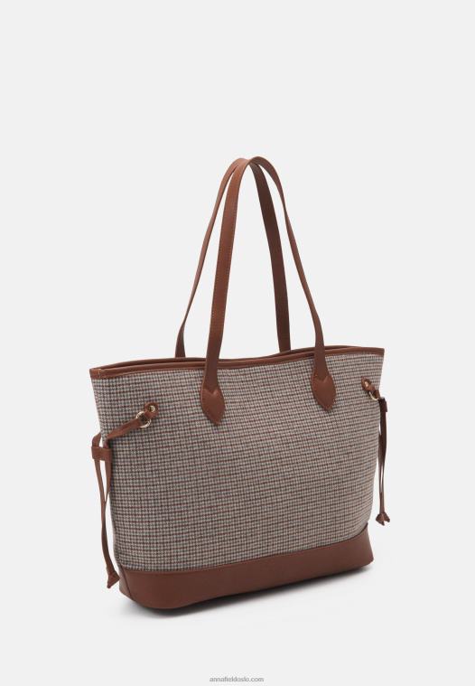 Anna Field kvinner tote bag cognac P266L2486