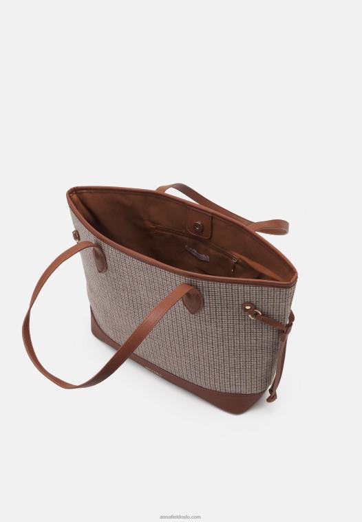 Anna Field kvinner tote bag cognac P266L2486