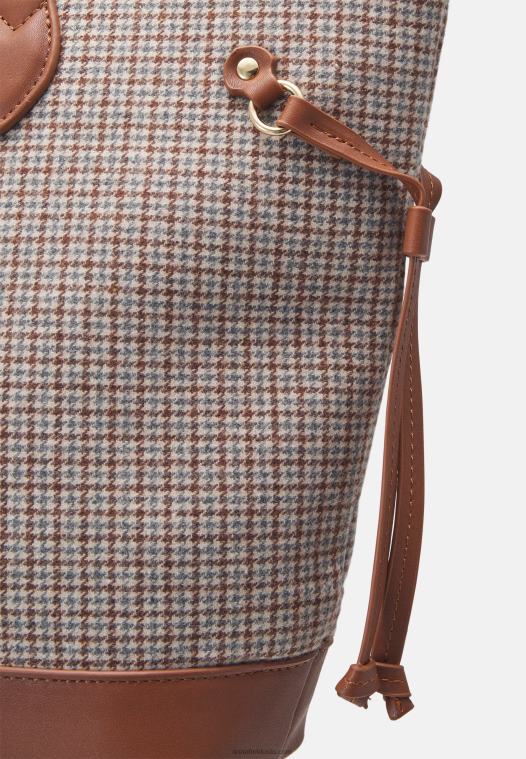 Anna Field kvinner tote bag cognac P266L2486