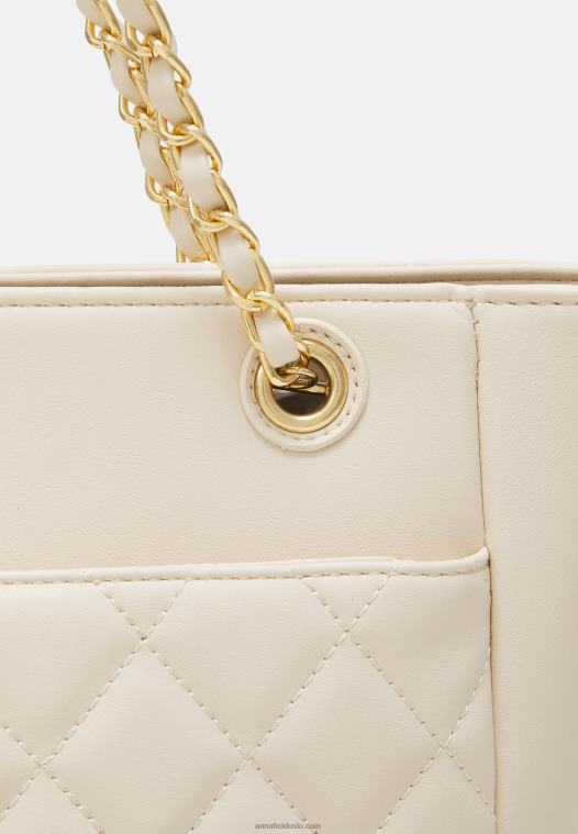 Anna Field kvinner tote bag off-white P266L2485