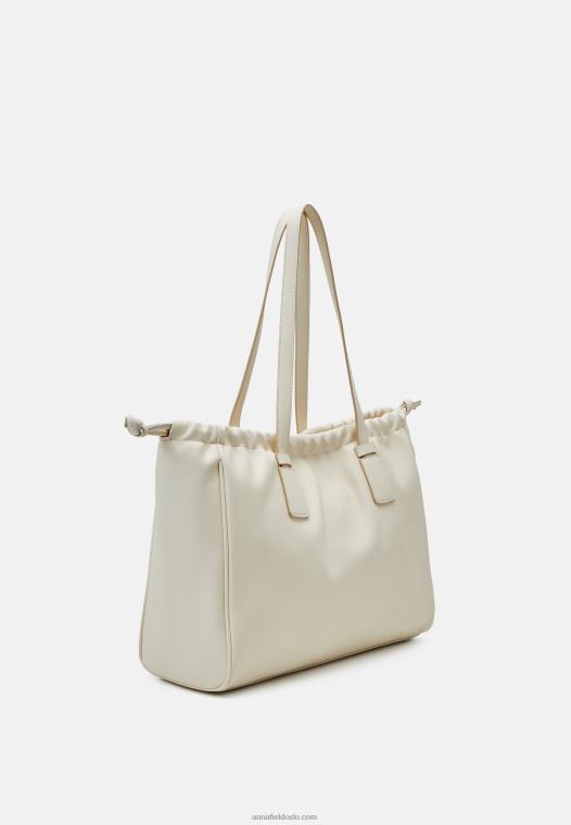 Anna Field kvinner tote bag off-white P266L2492