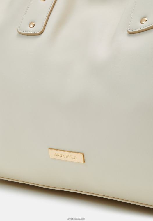 Anna Field kvinner tote bag off-white P266L2492